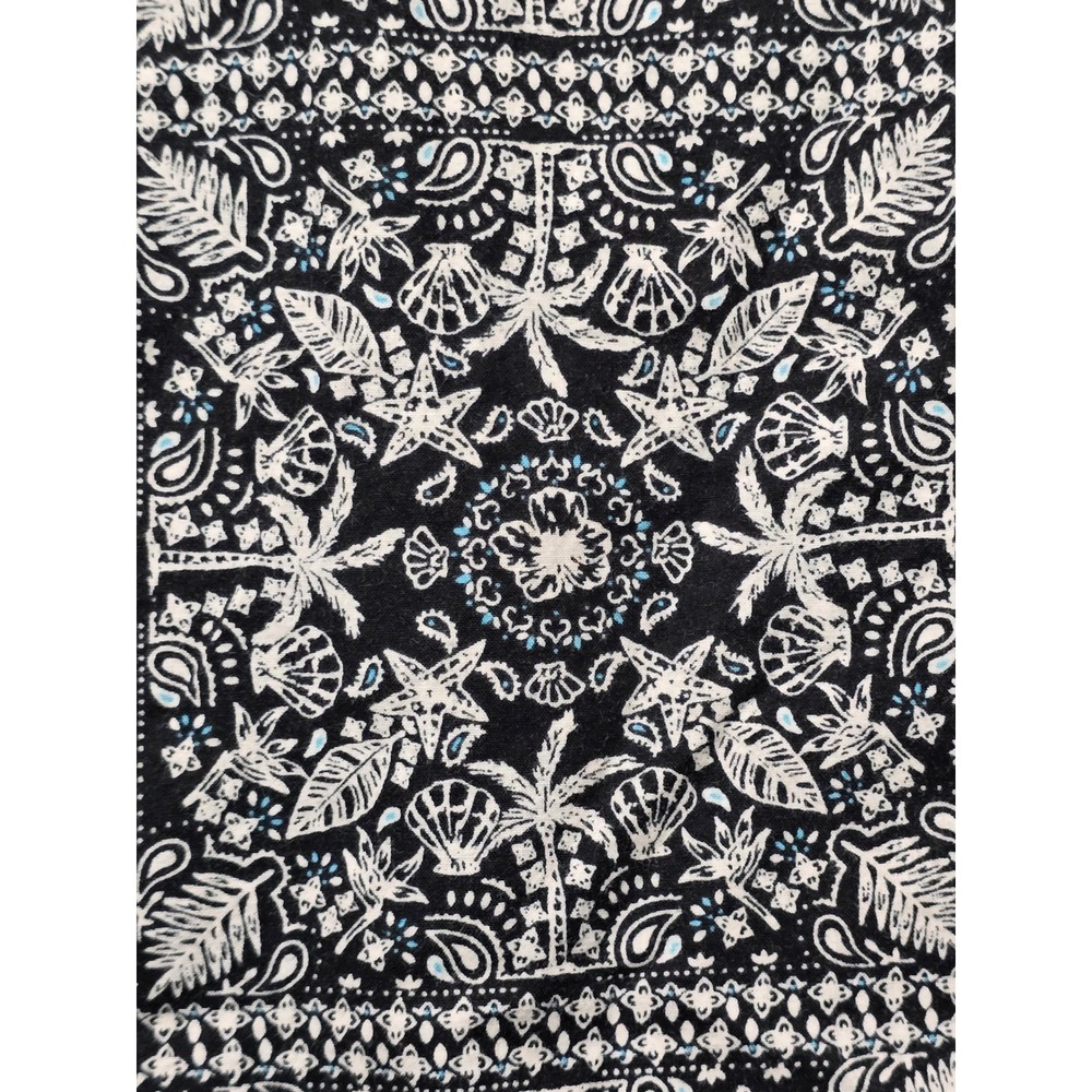 Tori Richard Mens L 100% Cotton Lawn Shirt Hawaii Geometric Tropical Palm Shell - Picture 8 of 10